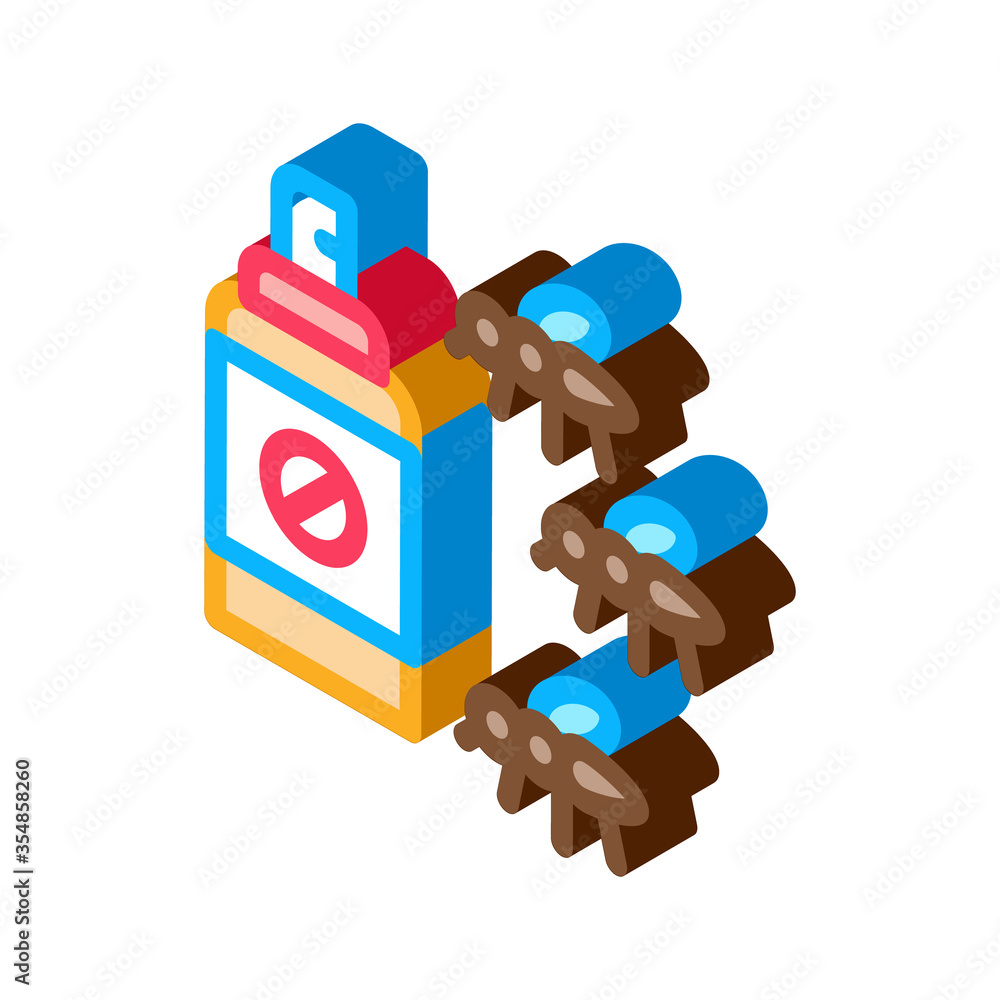 Mosquito Spray Icon Vector. Isometric Mosquito Spray sign. color isolated symbol illustration Mosquito Spray Icon Vector. Isometric Mosquito Spray sign. color isolated symbol illustration
