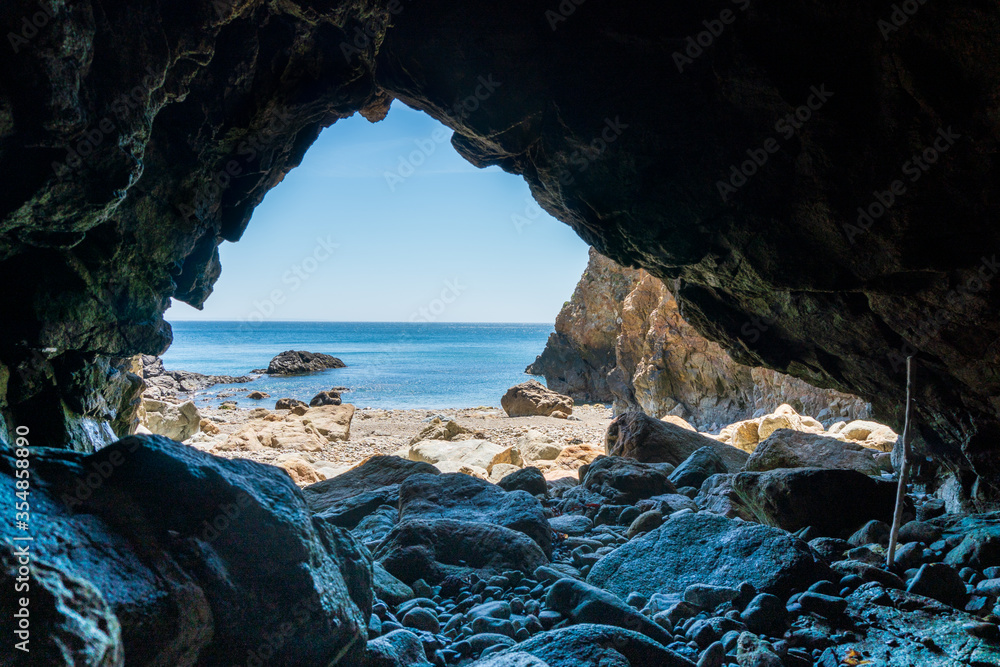 cave in the sea in Sark
