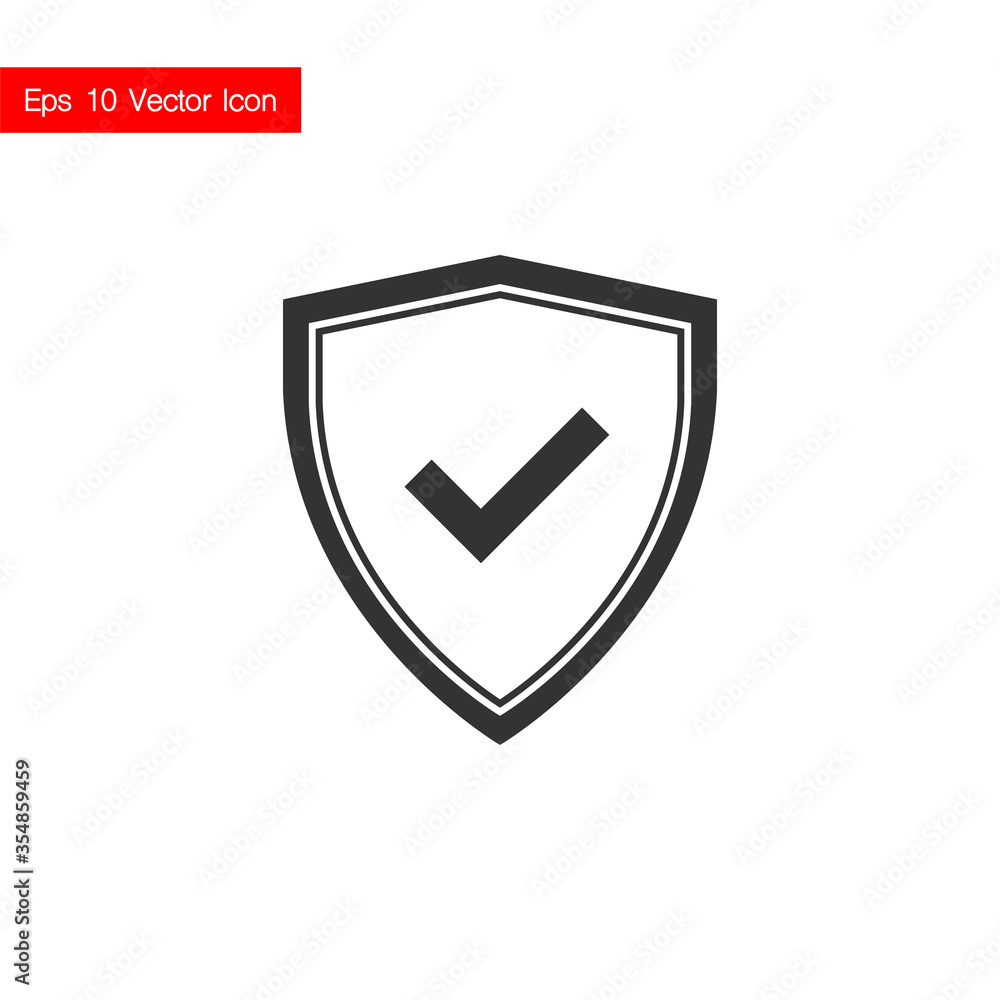 Secure protect gray icon on white background. Vector. Secure protect gray icon on white background. Vector.