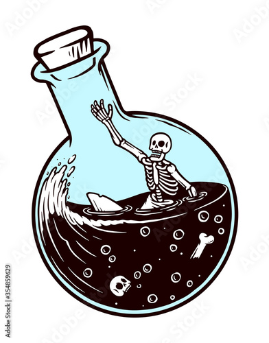 trapped illustration