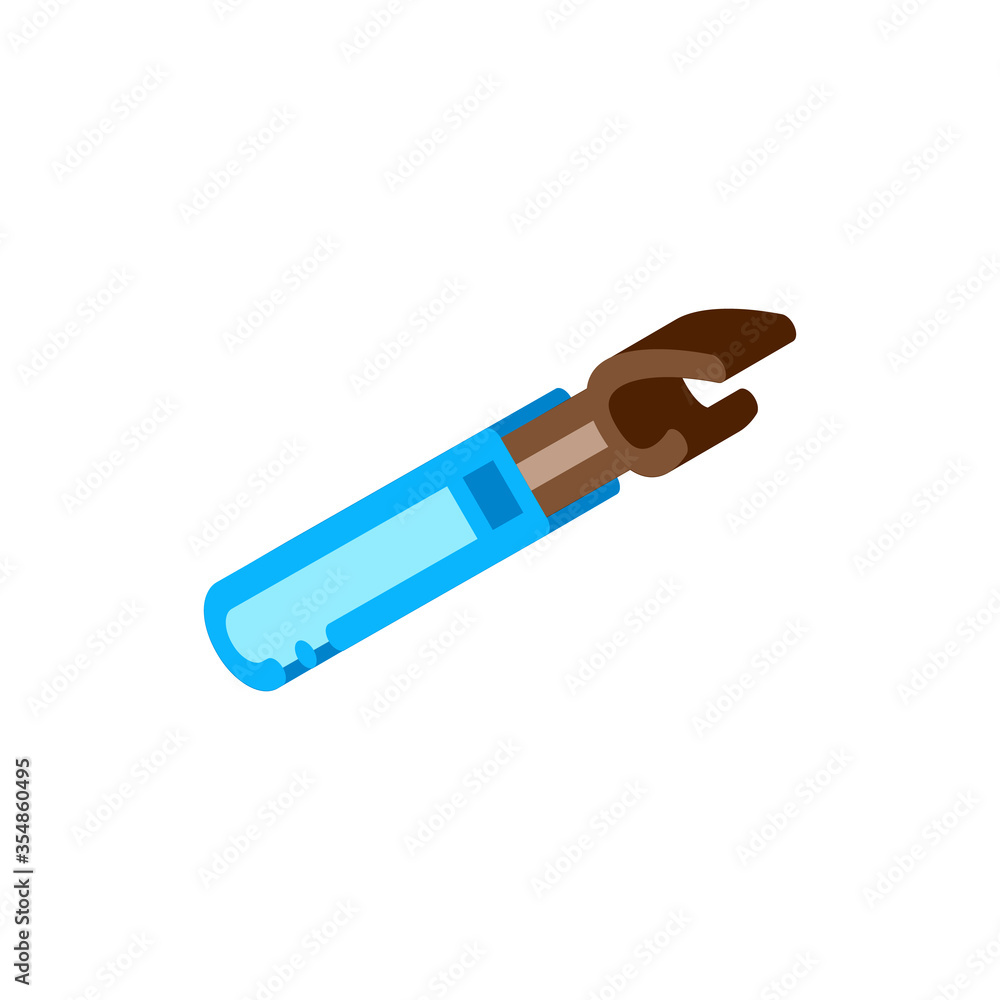 Sewing Knife Icon Vector. Isometric Sewing Knife sign. color isolated symbol illustration Sewing Knife Icon Vector. Isometric Sewing Knife sign. color isolated symbol illustration