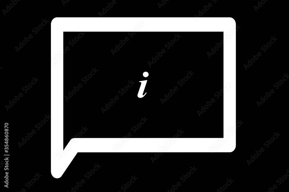 Lowercase letter i vector image Lowercase letter i vector image