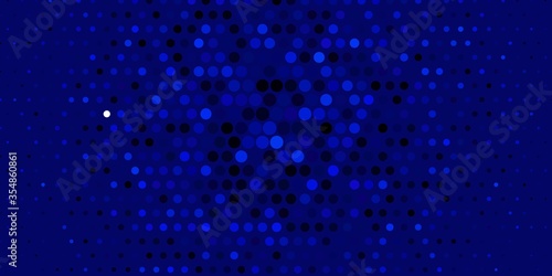 Dark BLUE vector texture with disks. Abstract colorful disks on simple gradient background. Design for posters, banners.