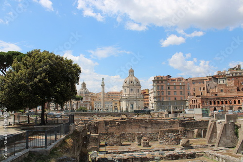 roman forums in rome city center roman forums are world wide famous tourist destination in italy © Ali