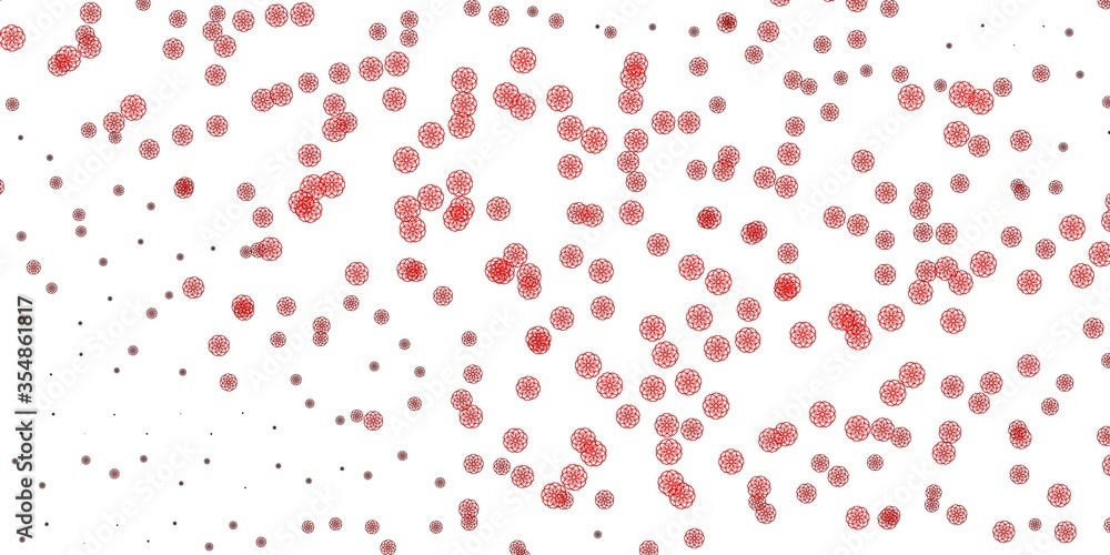 Light Red vector template with abstract forms. Light Red vector template with abstract forms.
