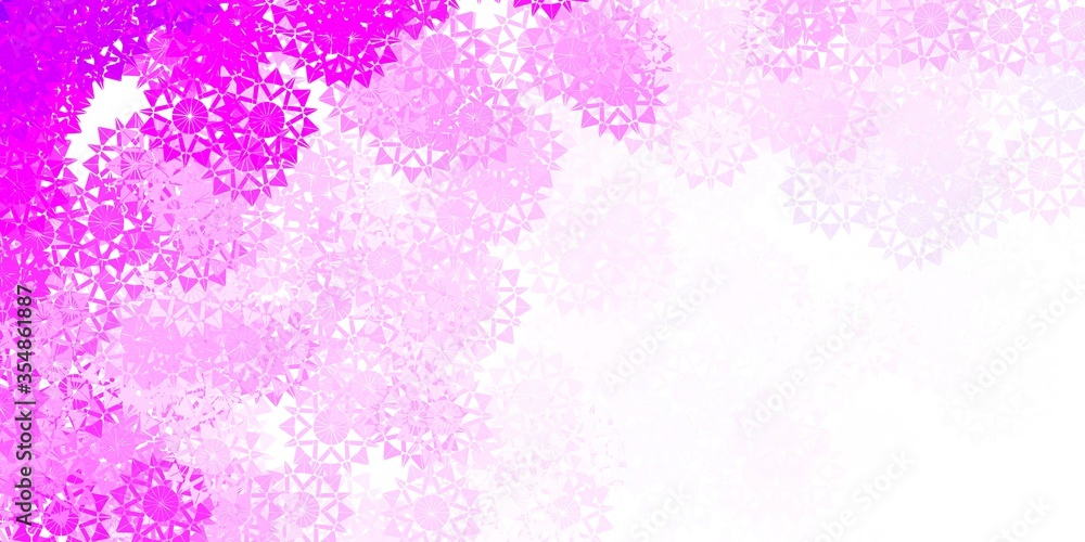 Light Purple vector backdrop with xmas snowflakes. Light Purple vector backdrop with xmas snowflakes.