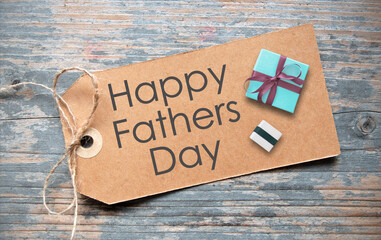 Happy fathers day label