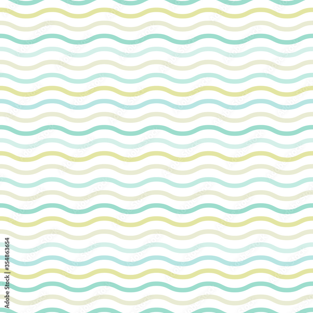 Wavy lines. seamless texture with blue and green waves on white background. Wavy lines. seamless texture with blue and green waves on white background.
