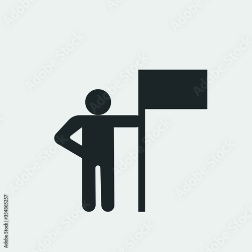Protests campaign vector icon illustration sign