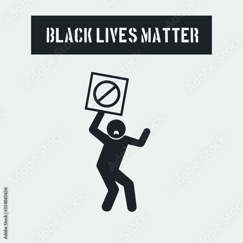 Protests campaign vector icon illustration sign