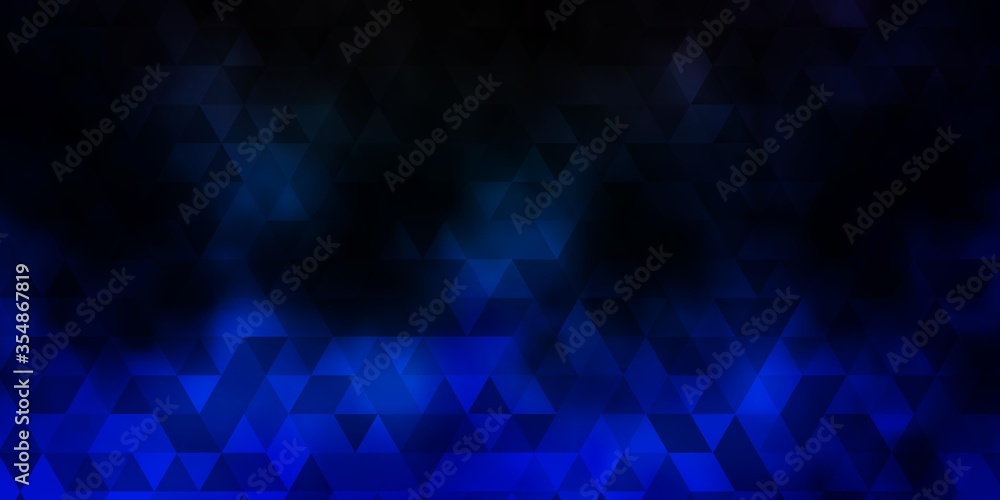Dark Blue, Green vector pattern with polygonal style.