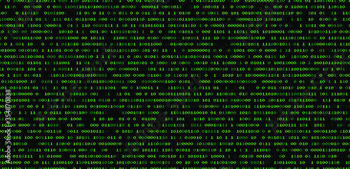 Abstract futuristic background with binary code, cyberspace matrix with digits.