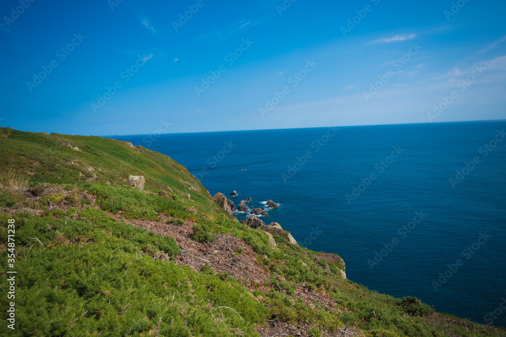 view of the coast of the sea view of the coast of the sea