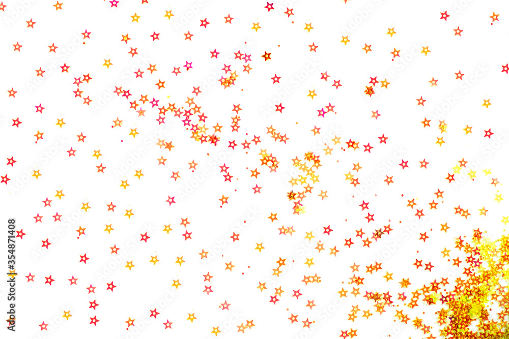 Bunch of colored stars on white background. Bunch of colored stars on white background.