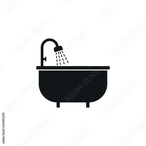 tub icon vector
