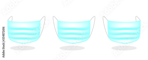 face mask on white background