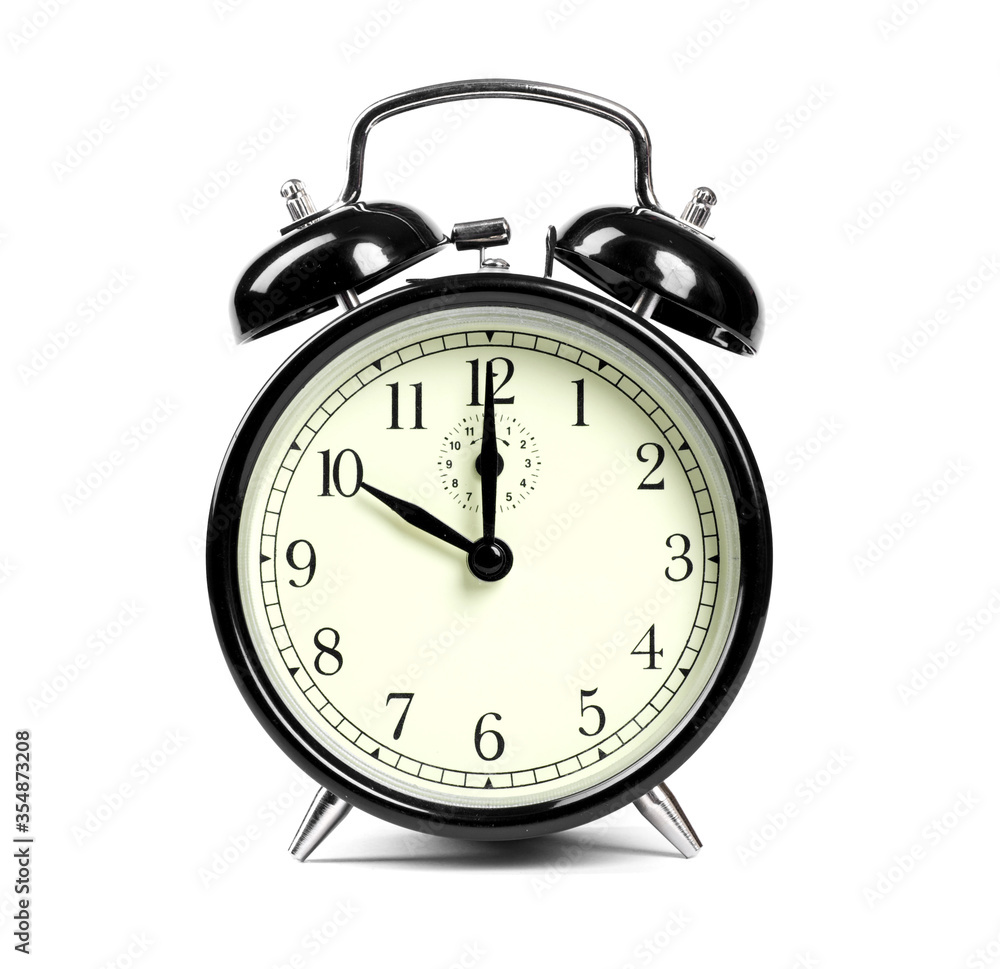 alarm clock isolated on white