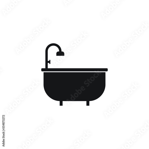 tub icon vector