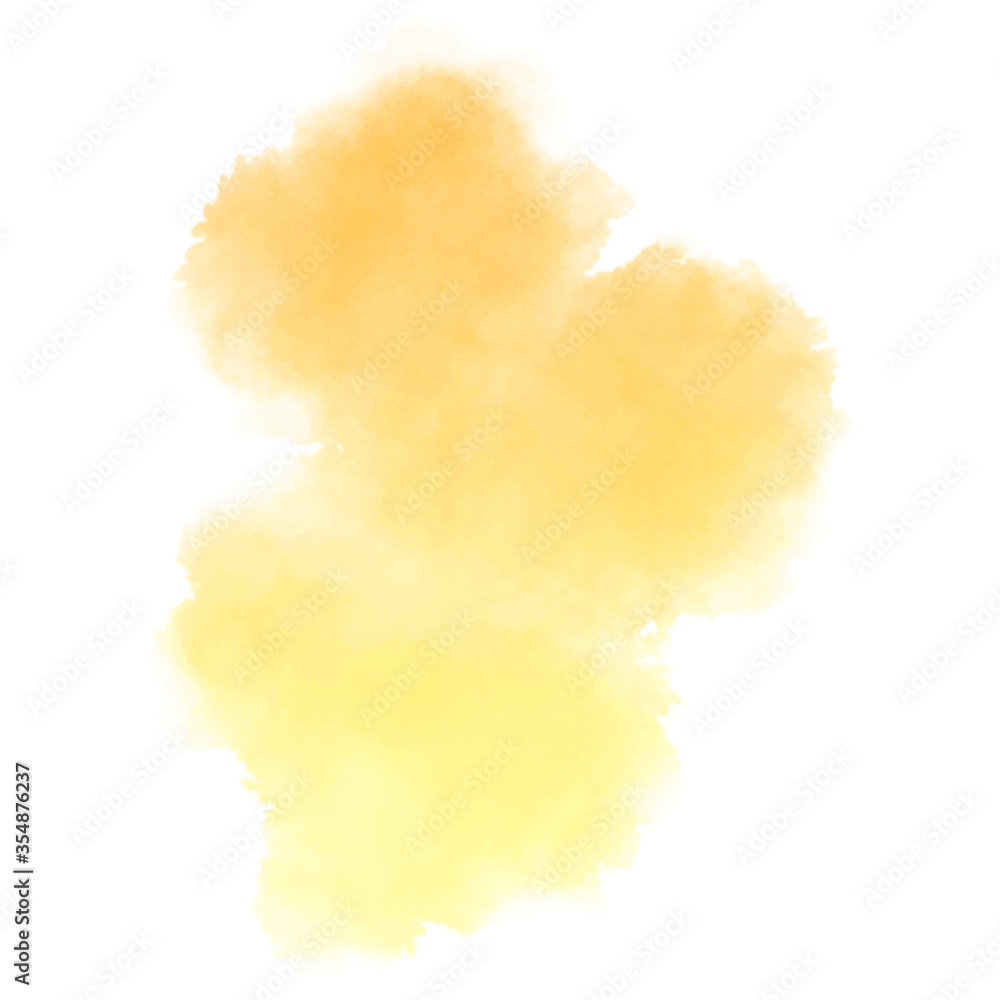 Obraz premium yellow watercolor splash