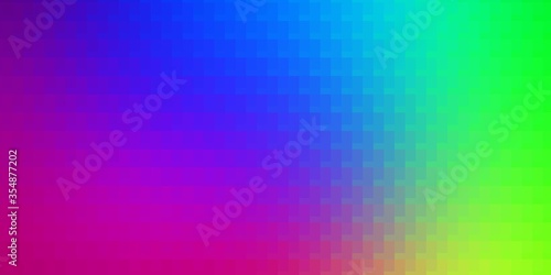 Light Multicolor vector background with rectangles. Rectangles with colorful gradient on abstract background. Best design for your ad, poster, banner.