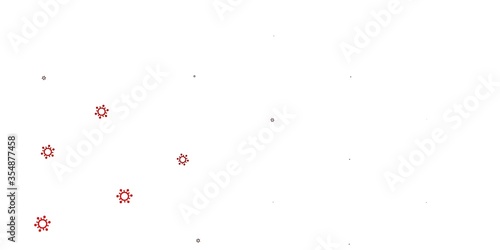 Light orange vector texture with disease symbols.