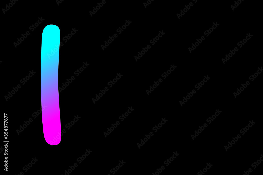 Lowercase letter l vector image Lowercase letter l vector image
