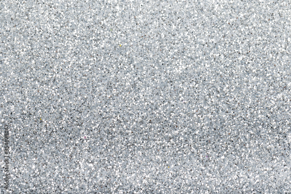 Silver or Grey Glitter Texture Christmas Abstract Background Pattern