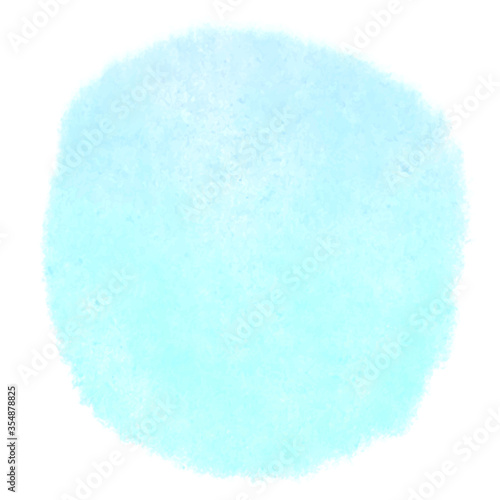 soft crayon blue circle
