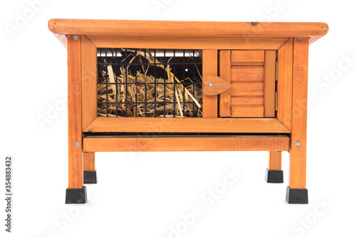 Εκτύπωση καμβά Rabbit hutch with straw