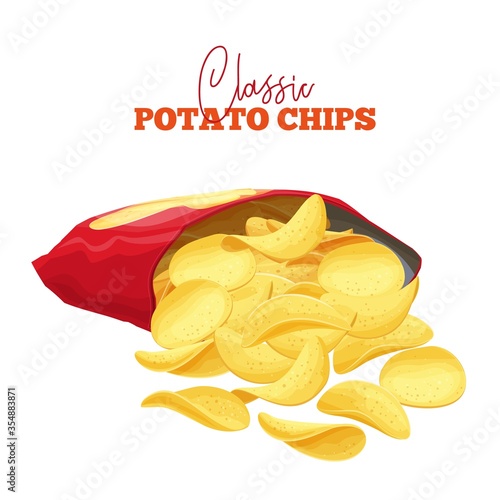 bunch of potato chips spilled