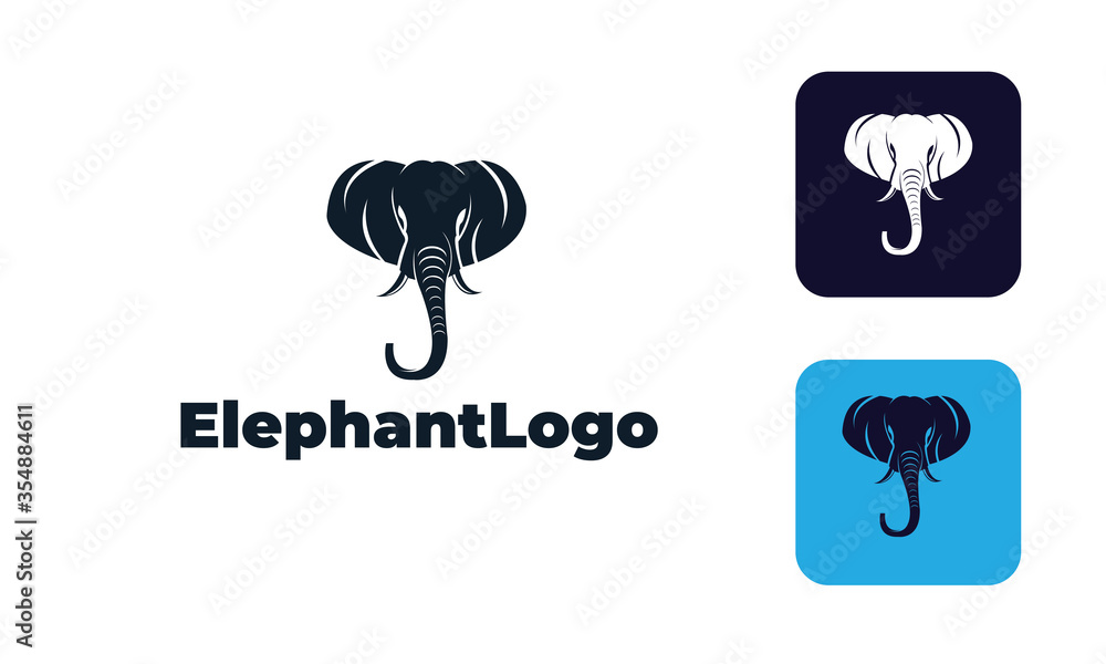 
Elephant logo with modern style can for nature logo, animal logo, Elephant Creative 
- elephant symbol design 