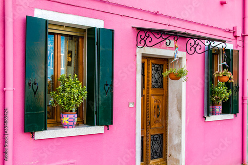 Traditional brightly colore...