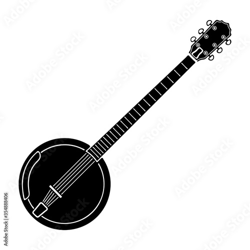 Vector illustration of banjo