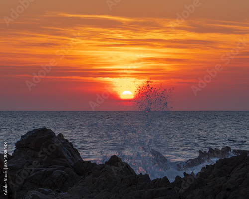 sunset at the beach