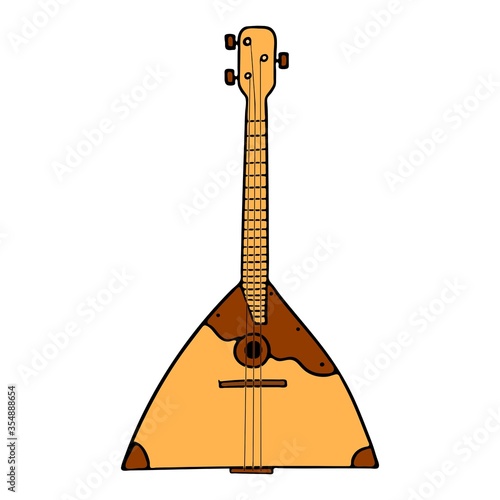 Balalaika vector illustration. Cartoon style.