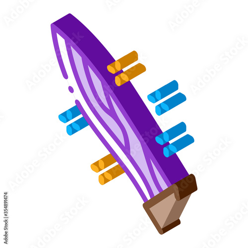 Sparkling Knife Icon Vector. Isometric Sparkling Knife sign. color isolated symbol illustration