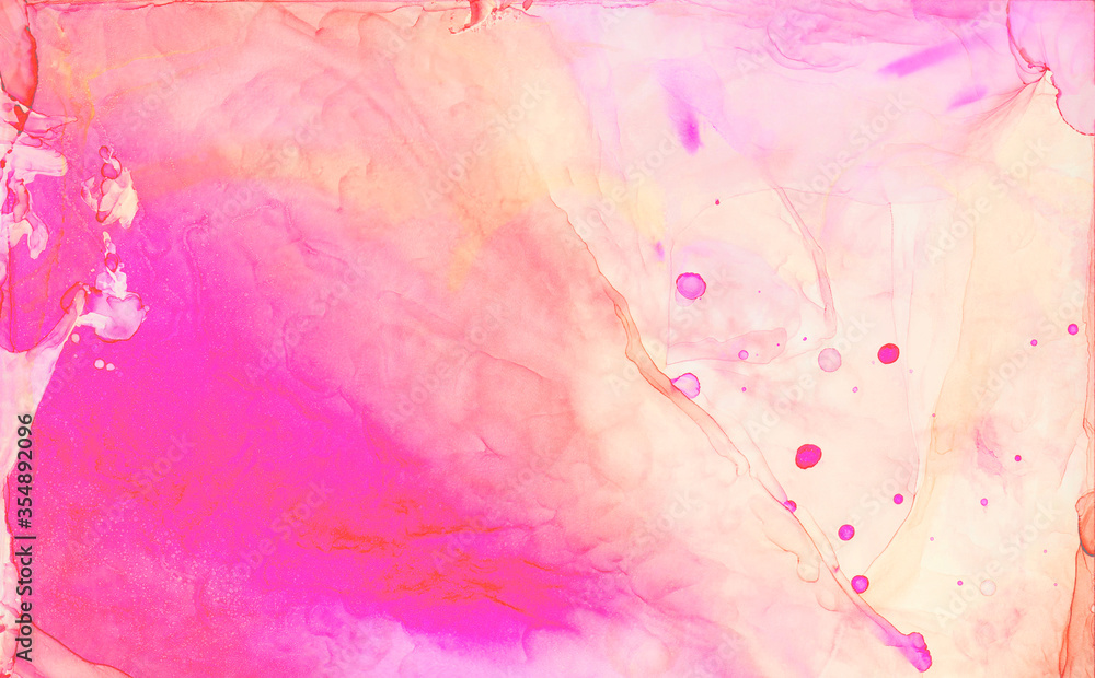 Pale light alcohol ink pink watercolor abstract background. Paint splash texture effect illustration for card design, modern banners, ethereal graphic design Pale light alcohol ink pink watercolor abstract background. Paint splash texture effect illustration for card design, modern banners, ethereal graphic design