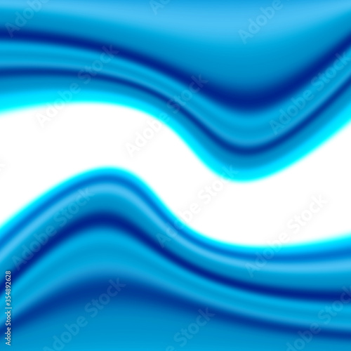 bright blue and diffuse wavy