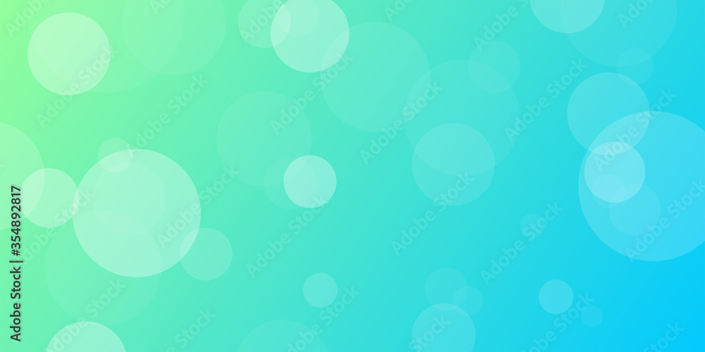 White bokeh transparent circle shapes with Green nature background, Vector illustration White bokeh transparent circle shapes with Green nature background, Vector illustration