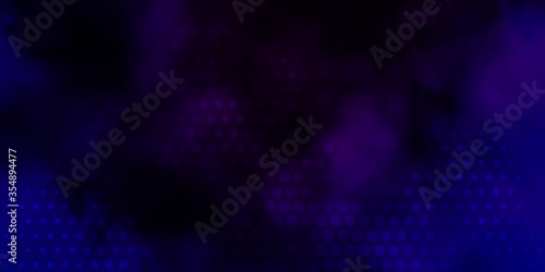 Dark Pink, Blue vector background with spots. Abstract colorful disks on simple gradient background. Pattern for business ads.