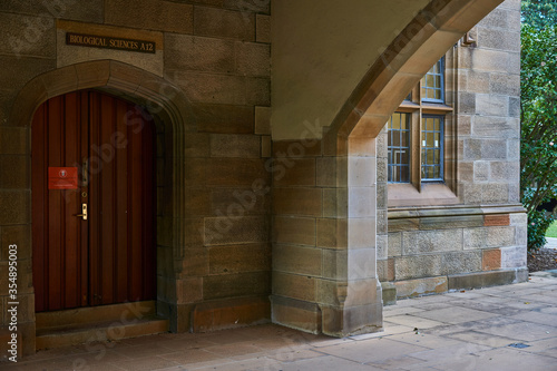 Photography Sydney, NSW/Australia - 05 13 2020: Historic Buildings, biology faculty
