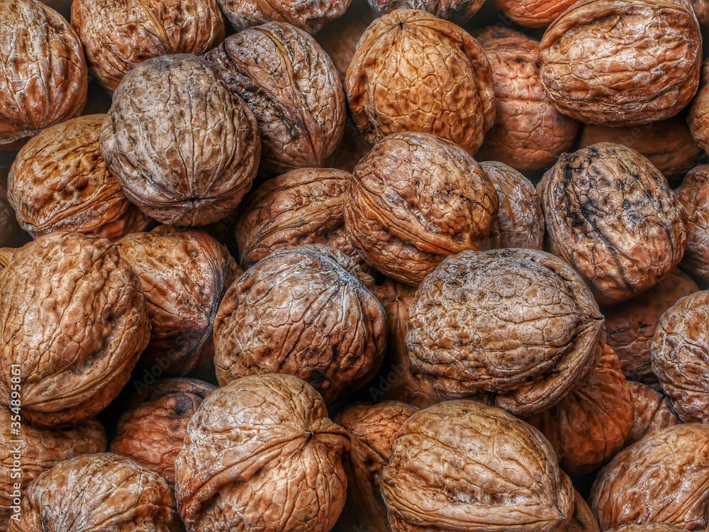 close up of walnuts close up of walnuts