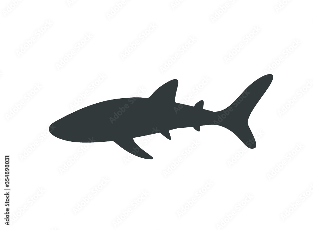 Obraz premium Whale shark icon. Shark icon.