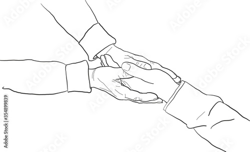 Elderly Hand Holding