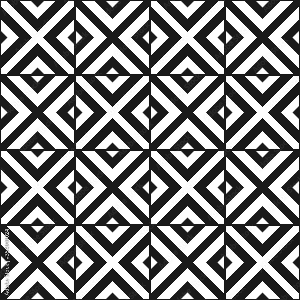 Seamless geometric abstract pattern. Ornament for ceramic tile. Seamless geometric abstract pattern. Ornament for ceramic tile.