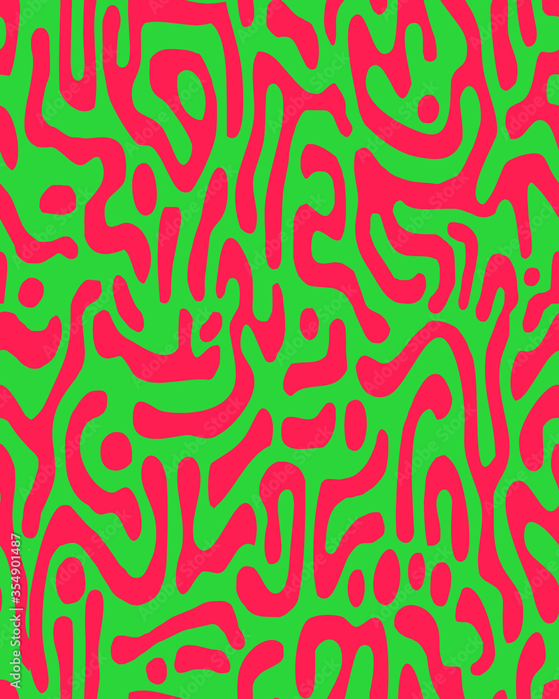 Abstract seamless pattern, memphis style design.