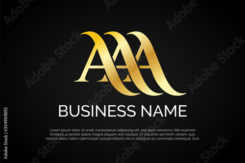 Triple A Monogram Logo Template