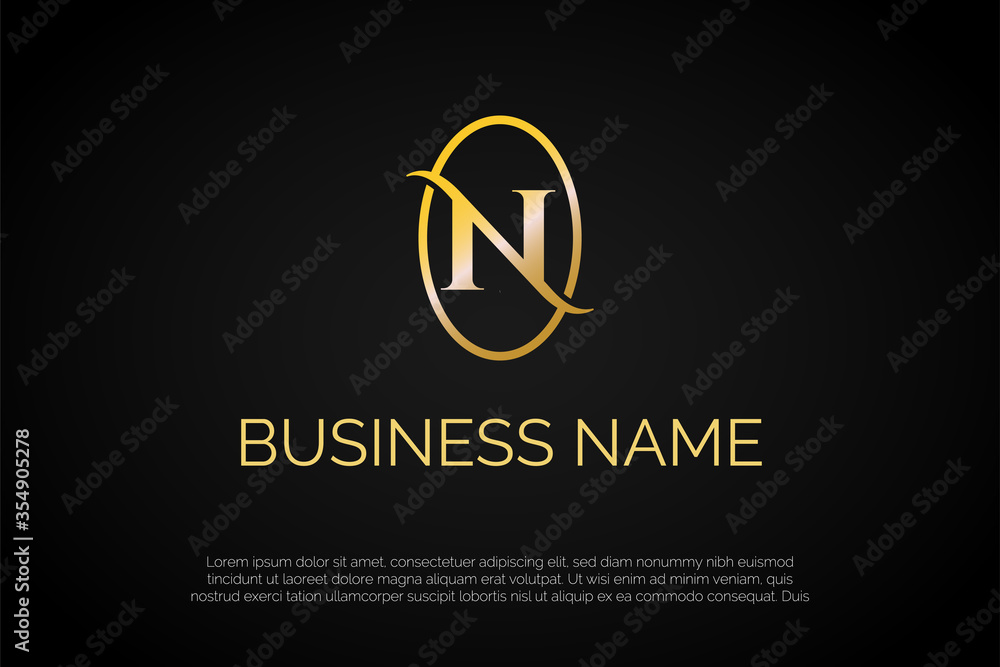N Monogram Logo Template N Monogram Logo Template