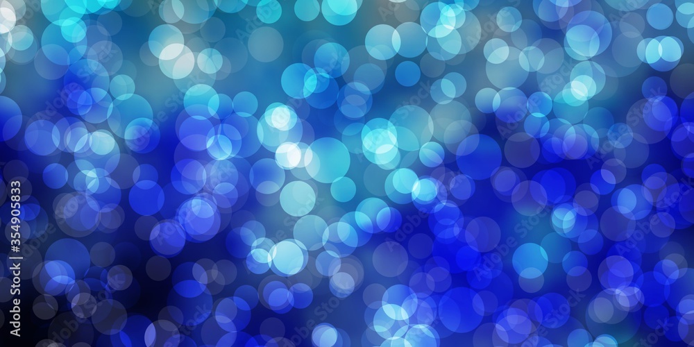 Light BLUE vector background with circles. Abstract decorative design in gradient style with bubbles. Pattern for booklets, leaflets. Light BLUE vector background with circles. Abstract decorative design in gradient style with bubbles. Pattern for booklets, leaflets.