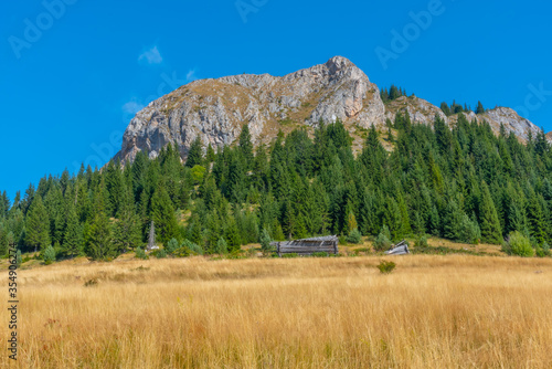 Hajla peak at Rugova mountains in Kosovo photo